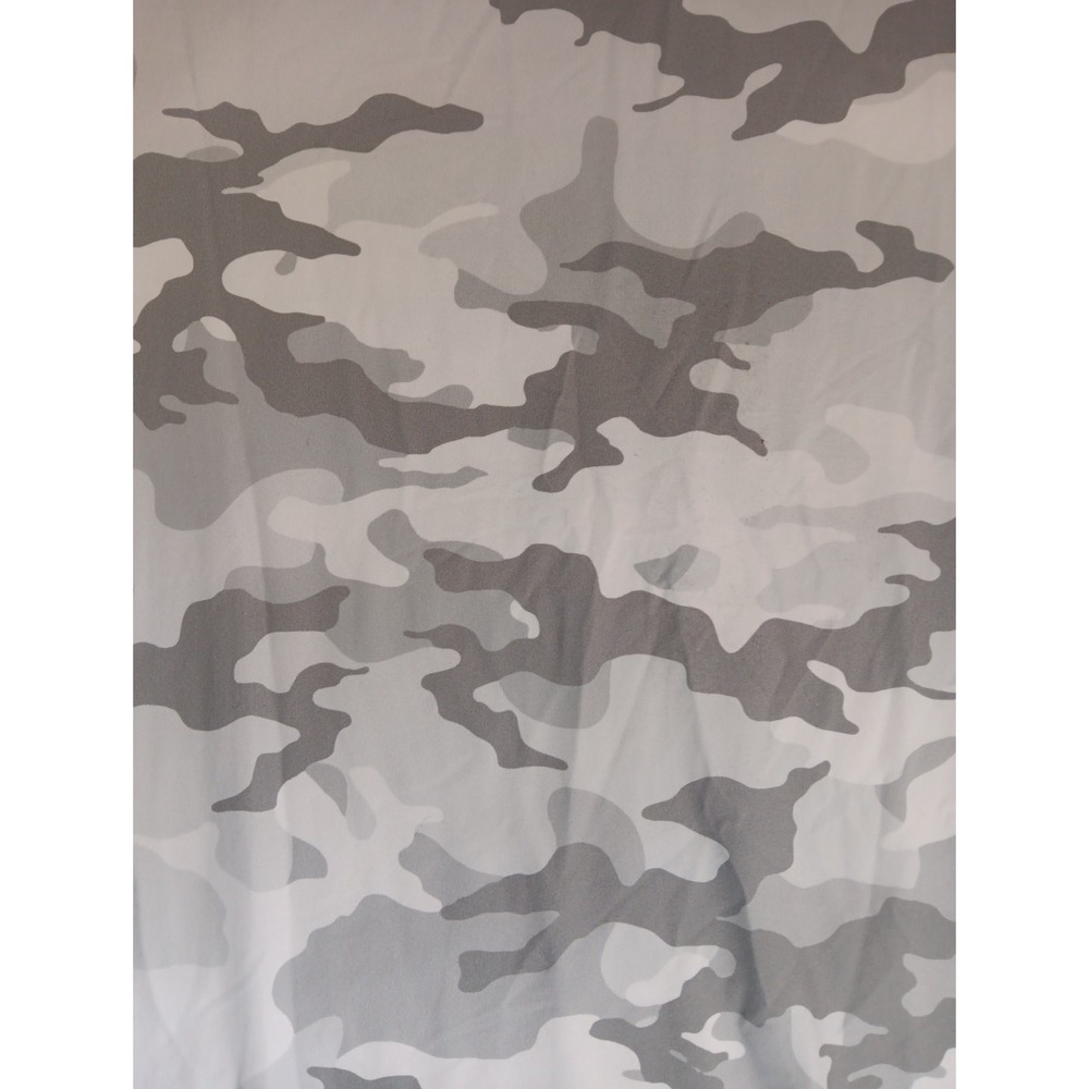 Women's Racerback Tank Top Shirt Sz L 12-14 White Grey Camo Sleeveless Workout - Picture 3 of 6
